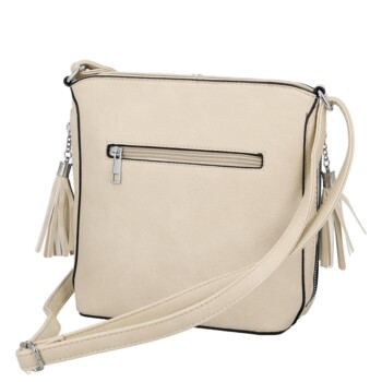 Dámská crossbody kabelka béžová - Firenze Alevin