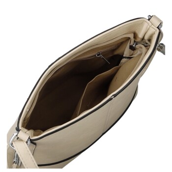 Dámská crossbody kabelka béžová - Firenze Alevin