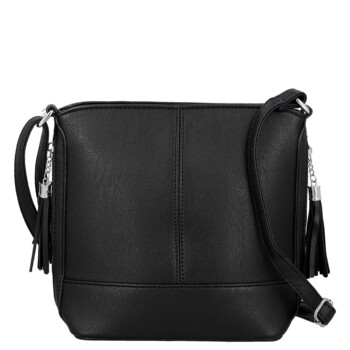 Dámská crossbody kabelka černá - Firenze Alevin