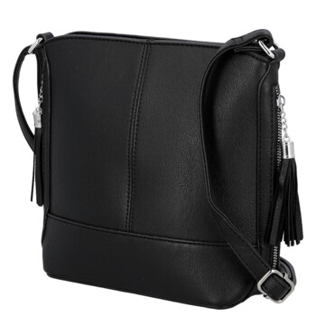 Dámská crossbody kabelka černá - Firenze Alevin