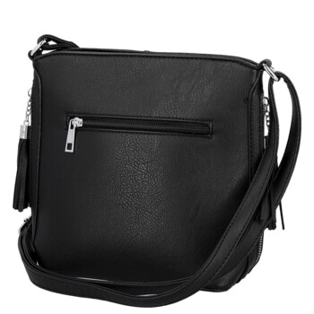 Dámská crossbody kabelka černá - Firenze Alevin