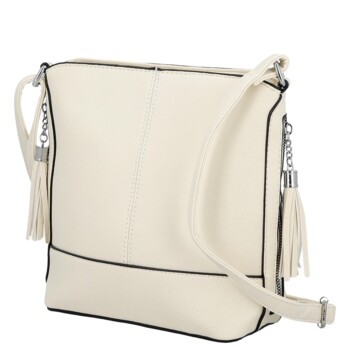 Dámská crossbody kabelka krémová - Firenze Alevin