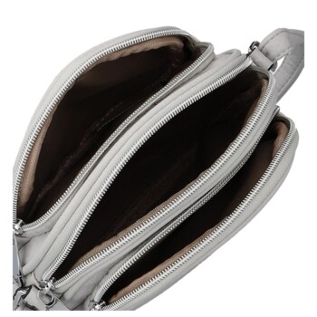 Dámská crossbody kabelka šedá - Firenze Patrika