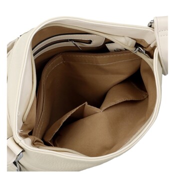 Dámská crossbody kabelka krémová - Firenze Gabriele