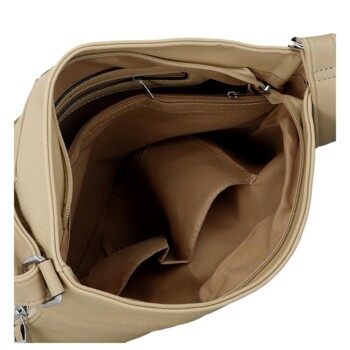 Dámská crossbody kabelka béžová - Firenze Gabriele