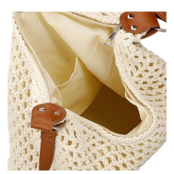 Dámská crossbody kabelka krémová - Firenze Janelle