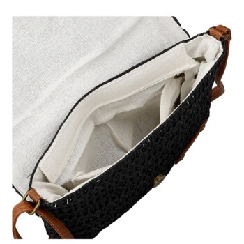 Dámská crossbody kabelka černá - Firenze Sina