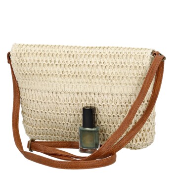 Dámská crossbody kabelka krémová - Firenze Sina