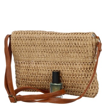 Dámská crossbody kabelka béžová - Firenze Sina
