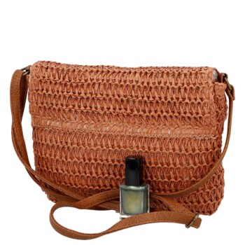 Dámská crossbody kabelka cihlově červená - Firenze Sina