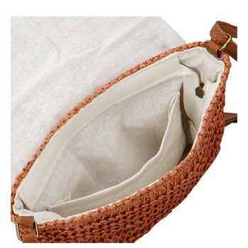 Dámská crossbody kabelka cihlově červená - Firenze Sina