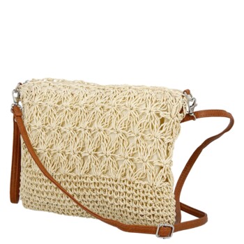 Dámská crossbody kabelka krémová - Firenze Seiya