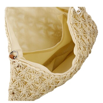 Dámská crossbody kabelka krémová - Firenze Seiya