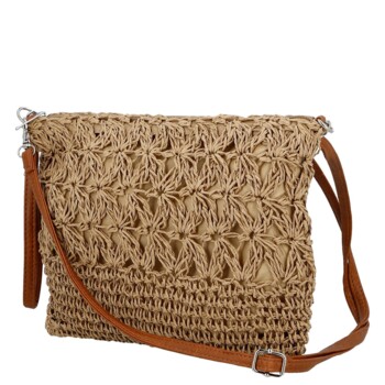 Dámská crossbody kabelka béžová - Firenze Seiya