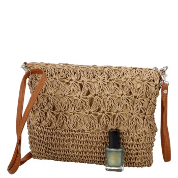 Dámská crossbody kabelka béžová - Firenze Seiya