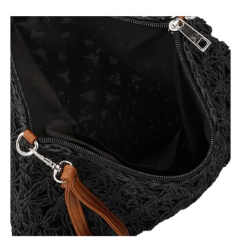 Dámská crossbody kabelka černá - Firenze Seiya