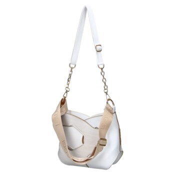 Dámská crossbody kabelka bílá - Laura Biaggi Lorena
