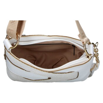 Dámská crossbody kabelka bílá - Laura Biaggi Lorena