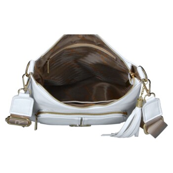Dámská crossbody kabelka bílá - Laura Biaggi Magia