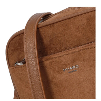 Dámská crossbody kabelka hnědá - Phard Lysa