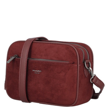 Dámská crossbody kabelka vínová - Phard Lysa
