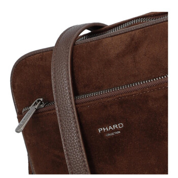 Dámská crossbody kabelka coffee - Phard Lysa