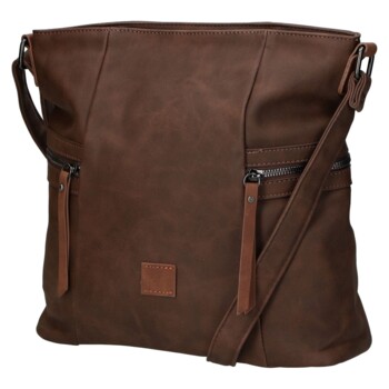 Dámská crossbody kabelka coffee - Firenze Lenah