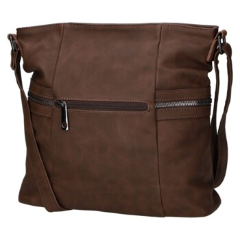 Dámská crossbody kabelka coffee - Firenze Lenah