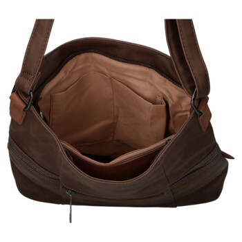 Dámská crossbody kabelka coffee - Firenze Lenah
