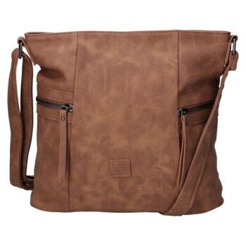 Dámská crossbody kabelka hnědá - Firenze Lenah
