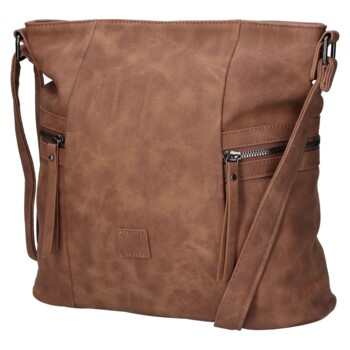 Dámská crossbody kabelka hnědá - Firenze Lenah