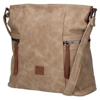 Dámská crossbody kabelka khaki - Firenze Lenah