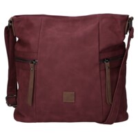 Dámská crossbody kabelka vínová - Firenze Lenah