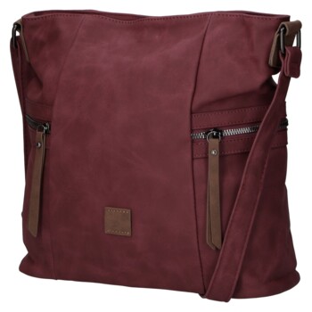 Dámská crossbody kabelka vínová - Firenze Lenah
