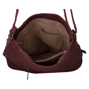 Dámská crossbody kabelka vínová - Firenze Lenah