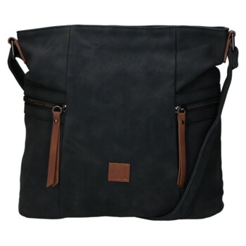 Dámská crossbody kabelka černá - Firenze Lenah