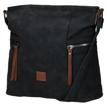 Dámská crossbody kabelka černá - Firenze Lenah