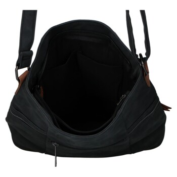 Dámská crossbody kabelka černá - Firenze Lenah