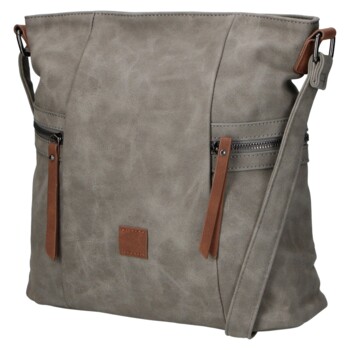 Dámská crossbody kabelka šedá - Firenze Lenah