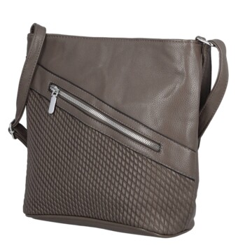Dámská crossbody kabelka coffee - Firenze Santela