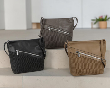 Dámská crossbody kabelka coffee - Firenze Santela