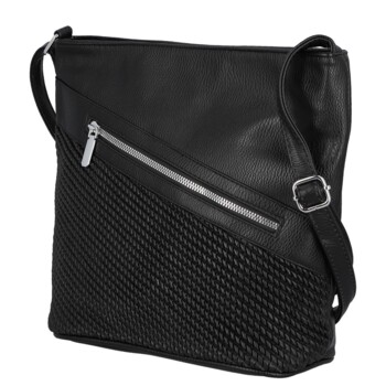 Dámská crossbody kabelka černá - Firenze Santela