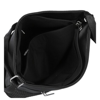 Dámská crossbody kabelka černá - Firenze Santela