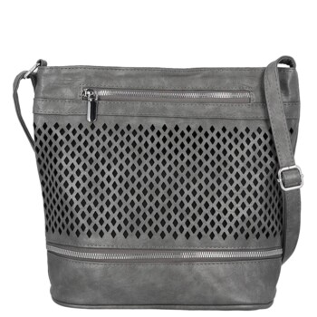 Dámská crossbody kabelka šedá - Firenze Samia