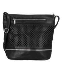 Dámská crossbody kabelka černá - Firenze Samia