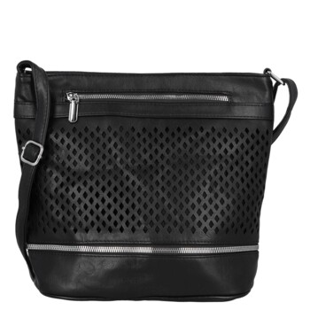 Dámská crossbody kabelka černá - Firenze Samia
