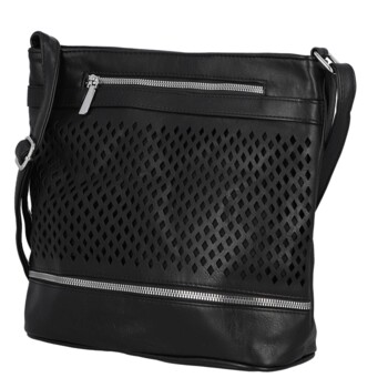 Dámská crossbody kabelka černá - Firenze Samia