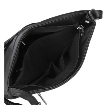 Dámská crossbody kabelka černá - Firenze Samia