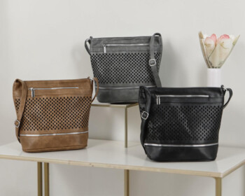 Dámská crossbody kabelka černá - Firenze Samia
