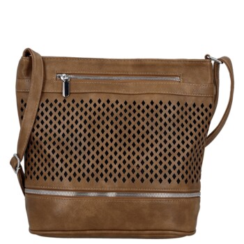 Dámská crossbody kabelka hnědá - Firenze Samia